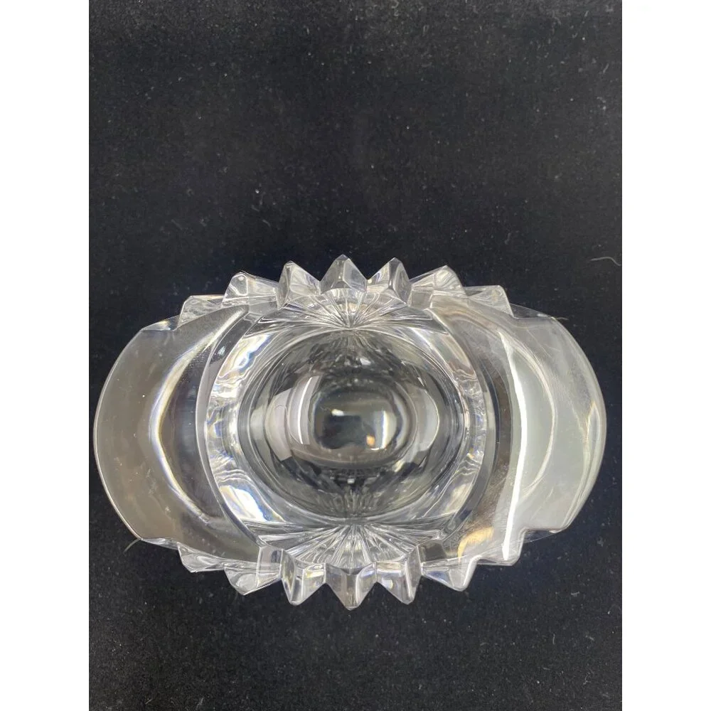 Vintage Mikasa Votive Candle Holder Lead Crystal Cut Clear Glass Heavy - Picture 8 of 12